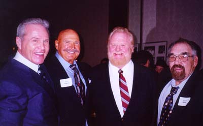 From left: Paul Diamond, Hardboiled Haggarty, Larry Hennig, Sputnik Monroe at the 2000 Cauliflower Alley Club reunion in Las Vegas. -- photos courtesy Paul Diamond