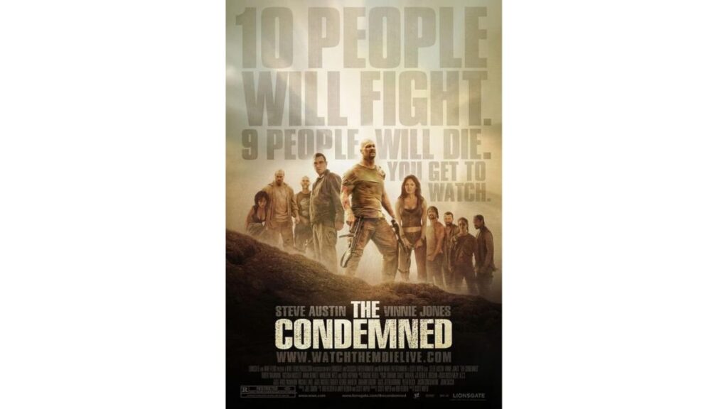 Movie poster for 2007's The Condemned. Photo taken from IMDb.