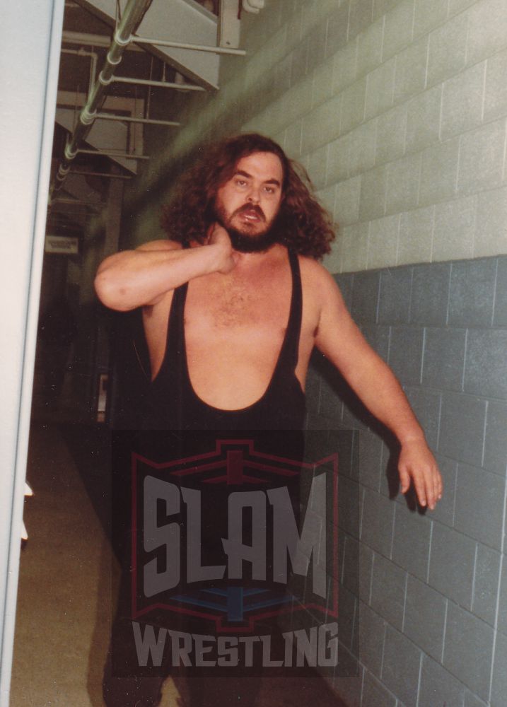 Black Bart backstage at Toronto's Maple Leaf Gardens. Photo by Elio Zarlenga