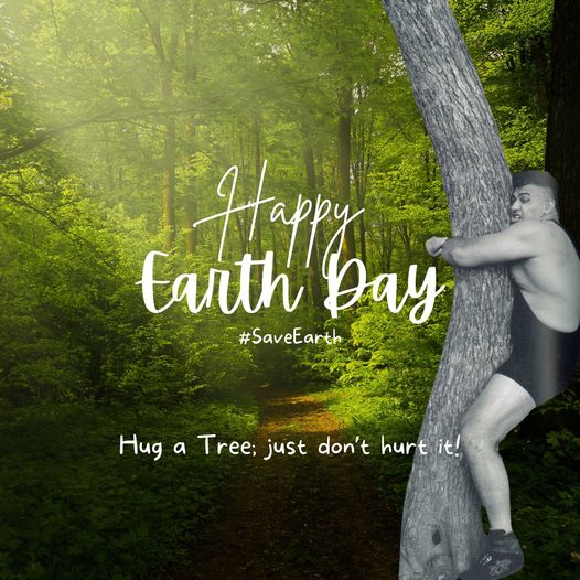 National Wrestling Hall of Fame Dan Gable Museum🌍💚 Happy Earth Day! Hug a TREE! #EarthDay