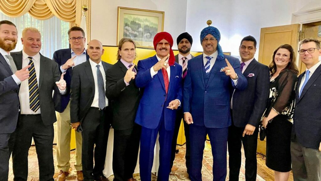 Members of the Tiger Jeet Singh Foundation during the ceremony and reception at the official residence of Mr. Sasayama Takuya, Consul-General of #Japan 🇯🇵 in #Toronto, #Canada where the Japanese Foreign Minister’s Commendation was presented to Mr. #TigerJeetSingh in recognition for the Tiger Jeet Singh Foundation’s support of the displaced #children as the result of the #Fukushima #nuclear #disaster 11 years ago on March 11, 2011. It is a rare and beautiful recognition for an extraordinary individual and our community.👏🎉