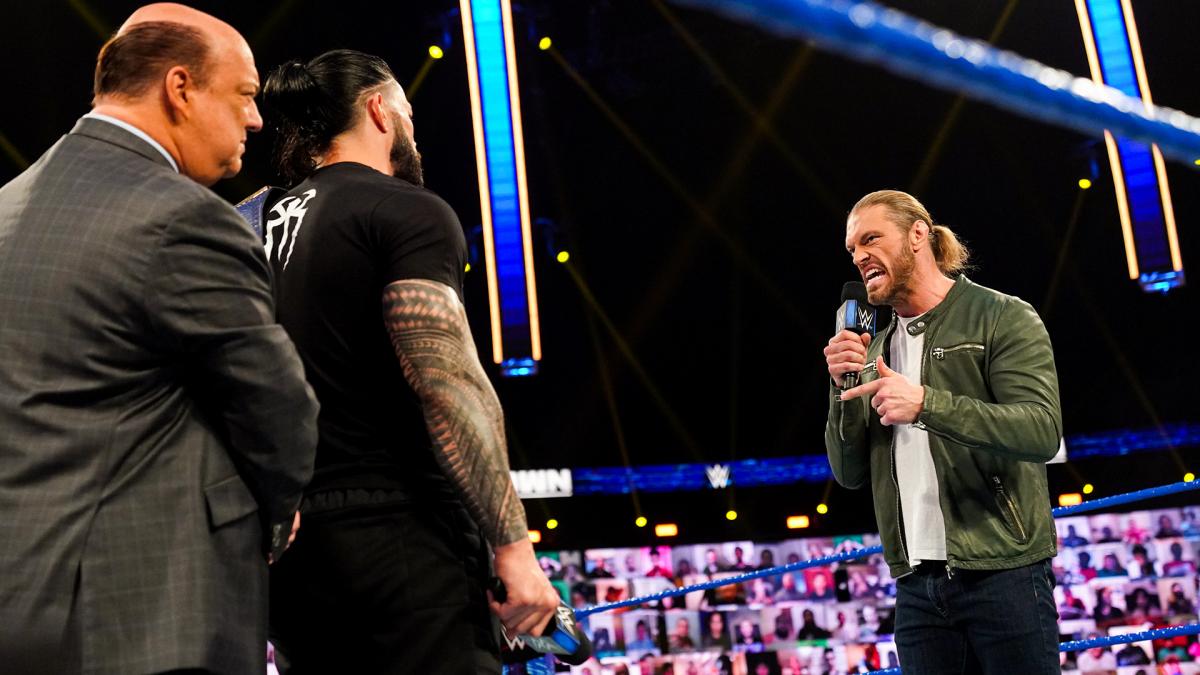 Edge and Roman Reigns. WWE photo