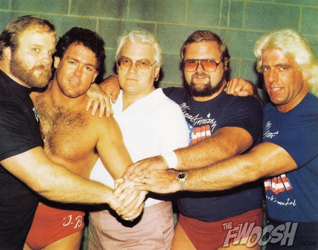 The Four Horsemen of Ole Anderson, Tully Blanchard, JJ Dillon, Arn Anderson and Ric Flair.