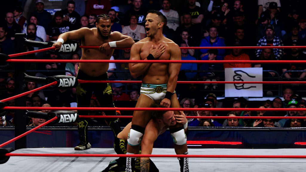 Ricky Starks at the AEW Collision/Rampage taping at Rogers Arena in Vancouver, BC, on Saturday, May 11, 2024. Photo by Ben Lypka