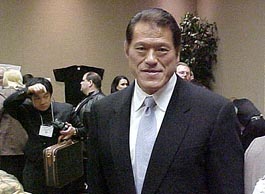 Antonio Inoki in 2001. Photo by Greg Oliver.