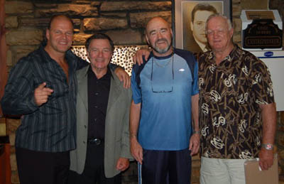 Jacques Rougeau Jr., Gino Brito Sr., Michel 'Le Justice' Dubois and Jacques Rougeau Sr. in 2009.