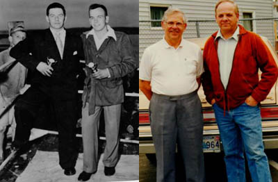 Billy Taylor and Al Zinck in 1950 and in 1995.