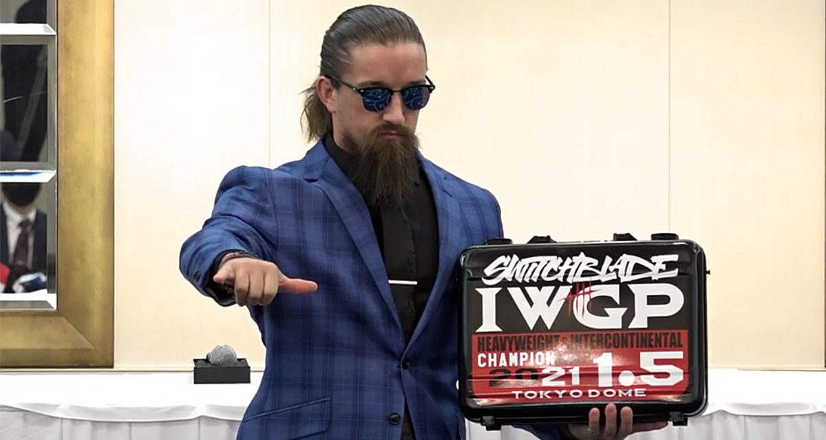 Switchblade steals the show at Wrestle Kingdom presser