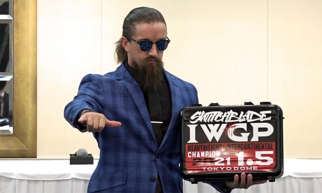 Switchblade steals the show at Wrestle Kingdom presser