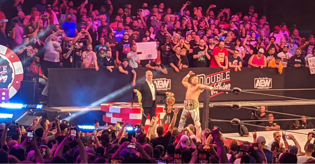 AEW wrestlers and fans welcome return to live crowds at Double or Nothing