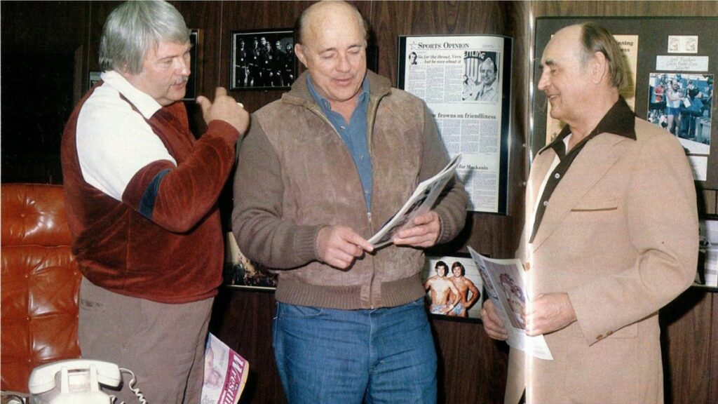 Al DeRusha, Verne Gagne and Wally Karbo