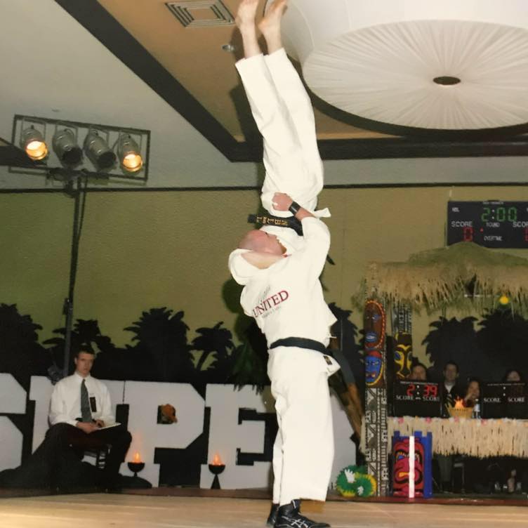 Jeremy Elliott at the first tournament in Myrtle Beach, which he won. Photo taken by Boyce L, Sport Karate Magazine.