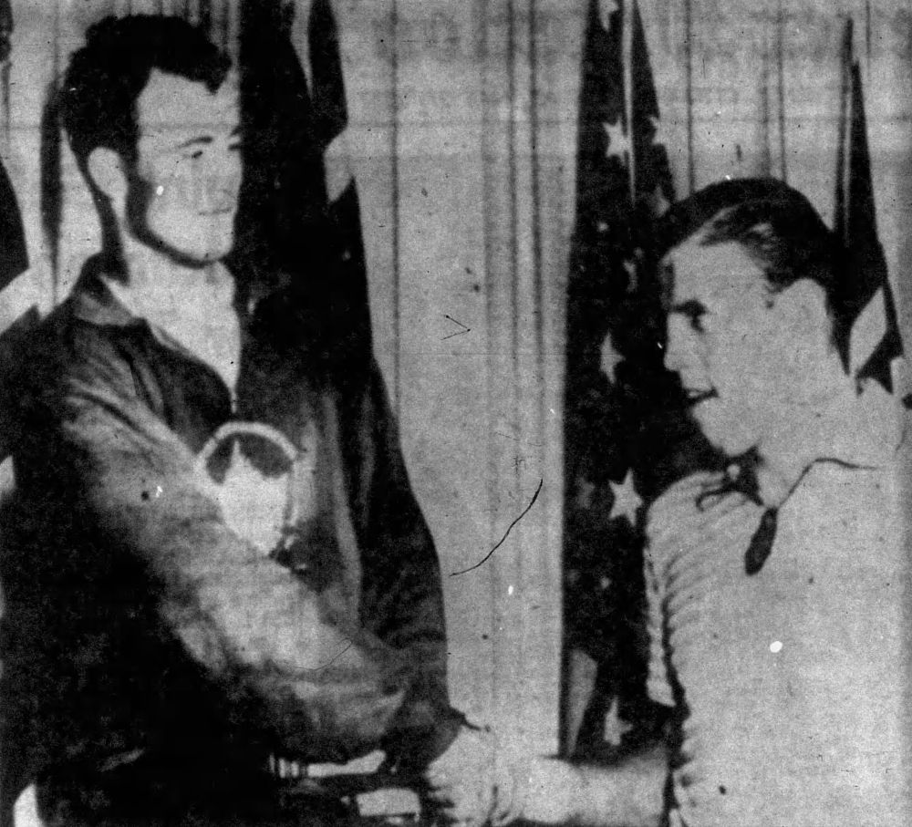 Bob Steckle and George Momberg in 1957.