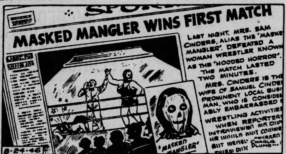 The identity of the Masked Mangler was never a secret.