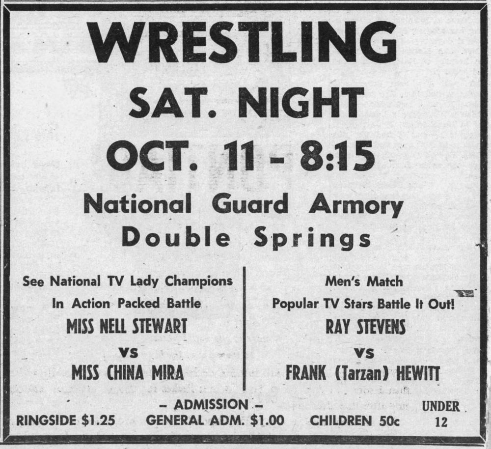 One of Frank Hewitt's last appearances was likely this October 10, 1958 card in Haleyville, Alabama.