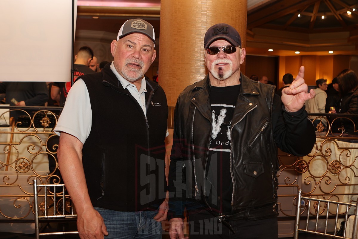 Rick and Scott Steiner at The Big Event fan fest on The Big Event fan fest on Saturday, March 5, 2022, at Terrace on the Park, in Queens, NY. Photo by George Tahinos, https://georgetahinos.smugmug.com