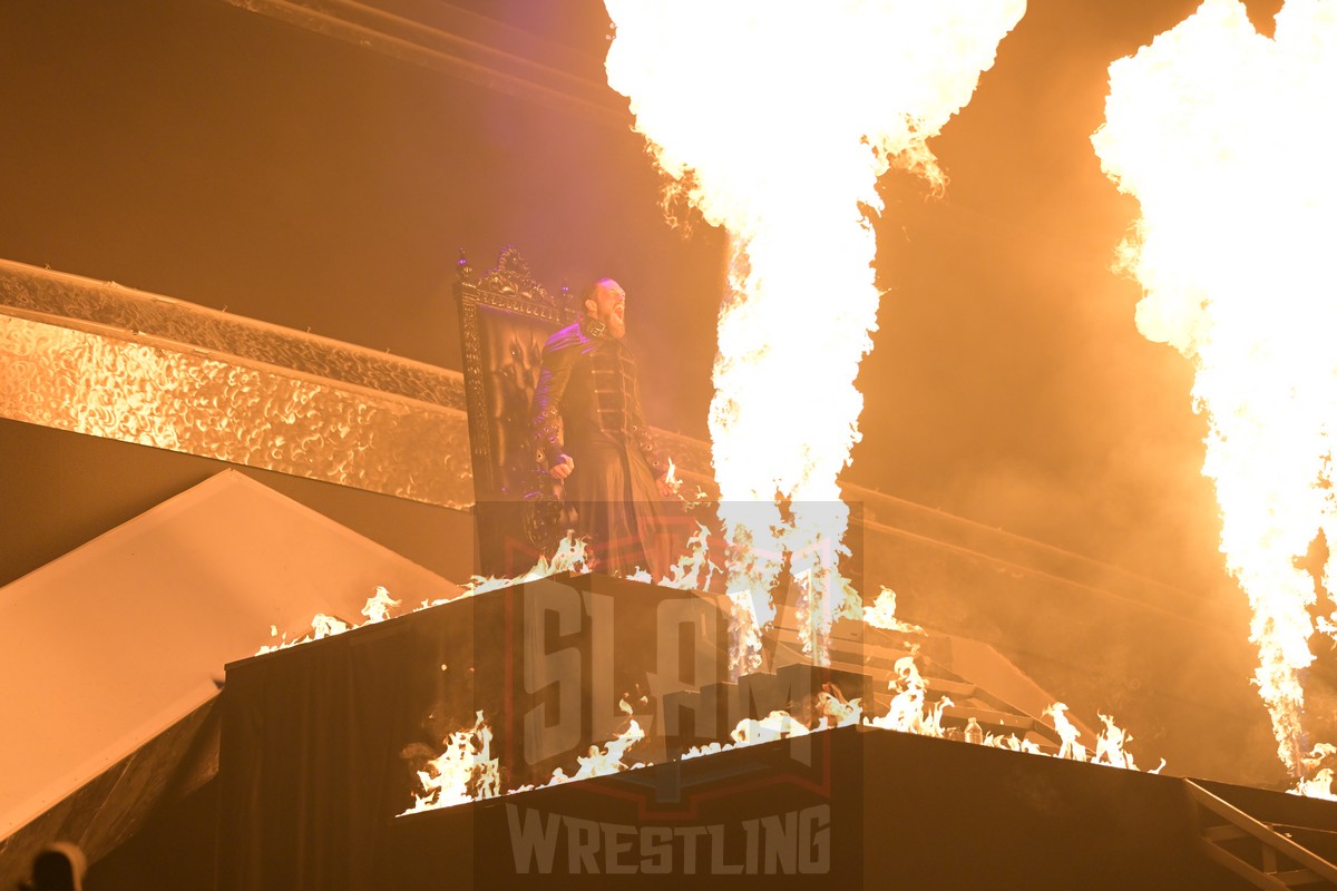 Edge at WrestleMania 38 at AT&T Stadium in Arlington, Texas, on Sunday, April 3, 2022. WWE photo