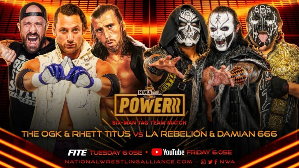 NWA POWERRR has mucha lucha between The OGK/Rhett Titus and La Rebelion