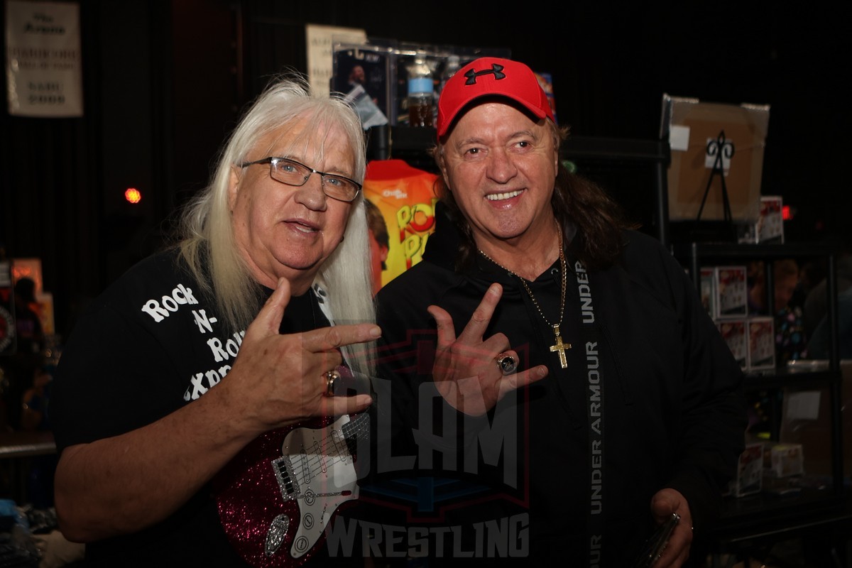 The Rock 'n' Roll Express (Ricky Morton & Robert Gibson) at the Icons of Wrestling Convention & Fanfest on Saturday, December 17, 2022, at the 2300 Arena, in Philadelphia, PA. Photo by George Tahinos, https://georgetahinos.smugmug.com
