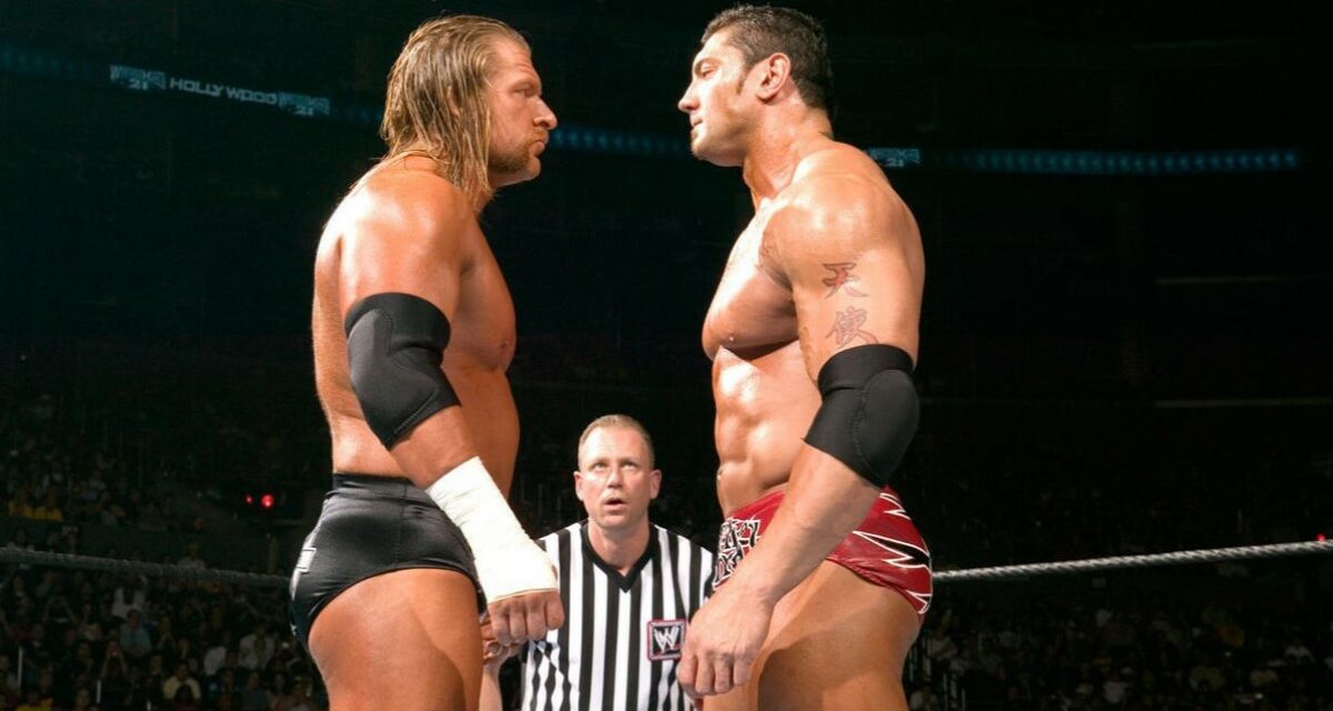 Triple H and Batista are the friendliest of foes in WWE/A&E’s ‘Rivals’