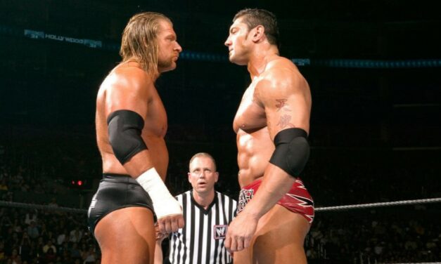 Triple H and Batista are the friendliest of foes in WWE/A&E’s ‘Rivals’