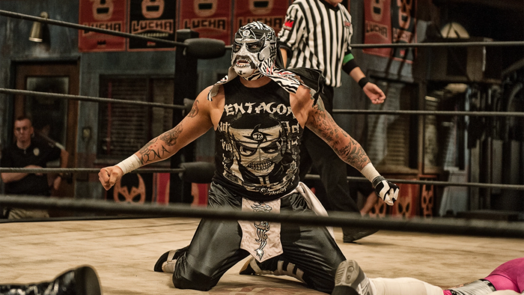 Pentagón Jr. on Lucha Underground. Courtesy of Lucha Underground / El Rey Network.