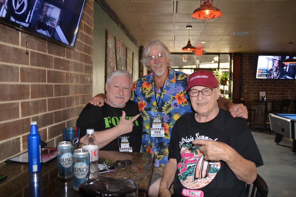 Lord Zoltan, Lumberjack Leroux and Wayne Palmer at the Tragos/Thesz Professional Wrestling Hall of Fame induction weekend on Friday, July 21, 2023, in Waterloo, Iowa. Photo by Wayne Palmer