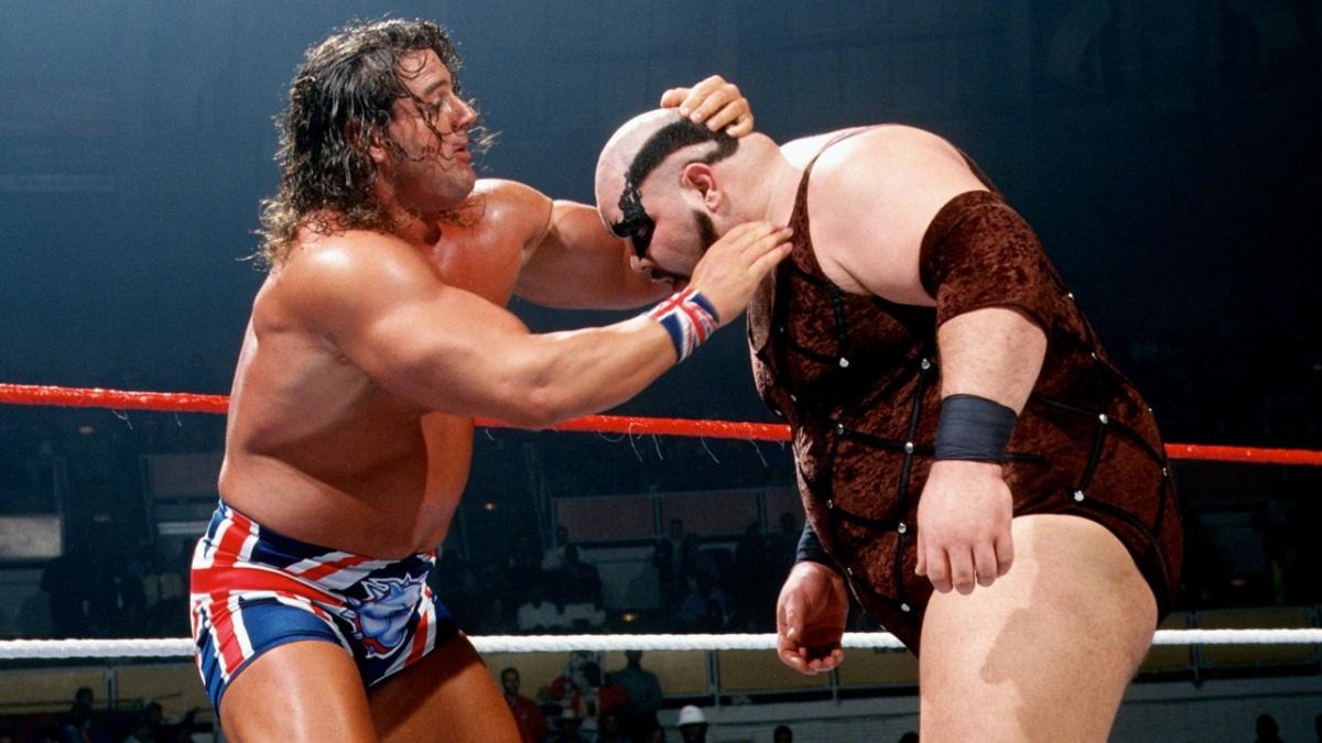 Davey Boy Smith going up against Mike Halac