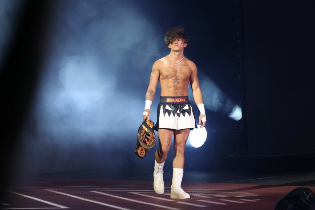 FTW Champion Hook's entrance at TD Garden, in Boston, on Wednesday, July 19, 2023. Photo by George Tahinos, georgetahinos.smugmug.com