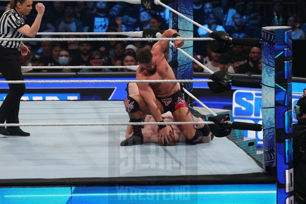 US Championship match: Sheamus vs. Austin Theory (c) at WWE Smackdown at Madison Square Garden, in New York City, on Friday, July 7, 2023. Photo by George Tahinos, georgetahinos.smugmug.com