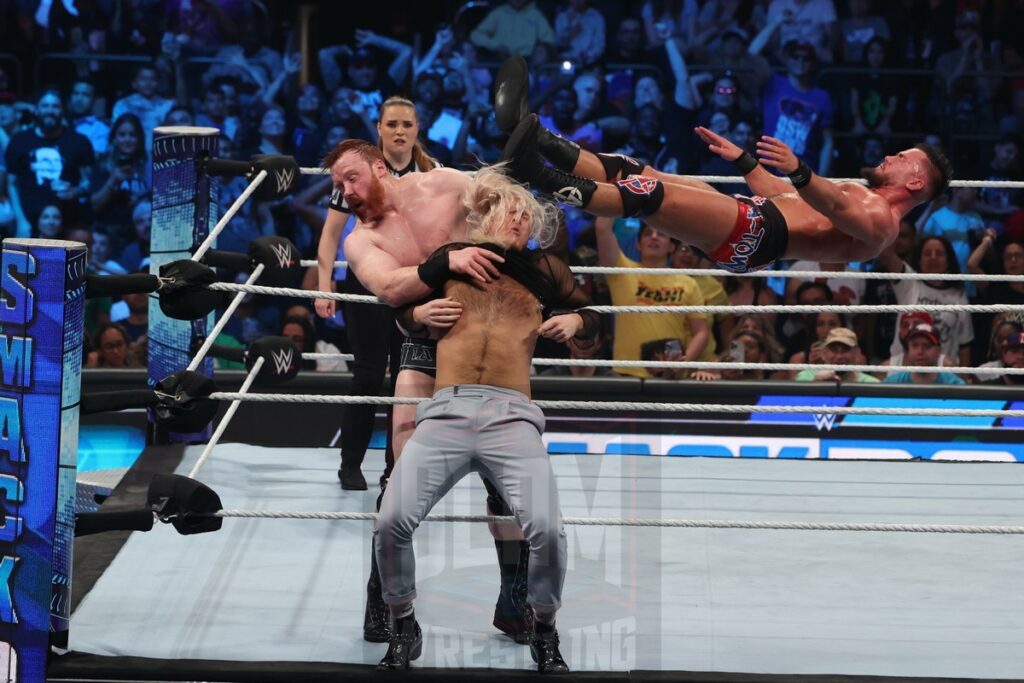 US Championship match: Sheamus vs. Austin Theory (c) at WWE Smackdown at Madison Square Garden, in New York City, on Friday, July 7, 2023. Photo by George Tahinos, georgetahinos.smugmug.com