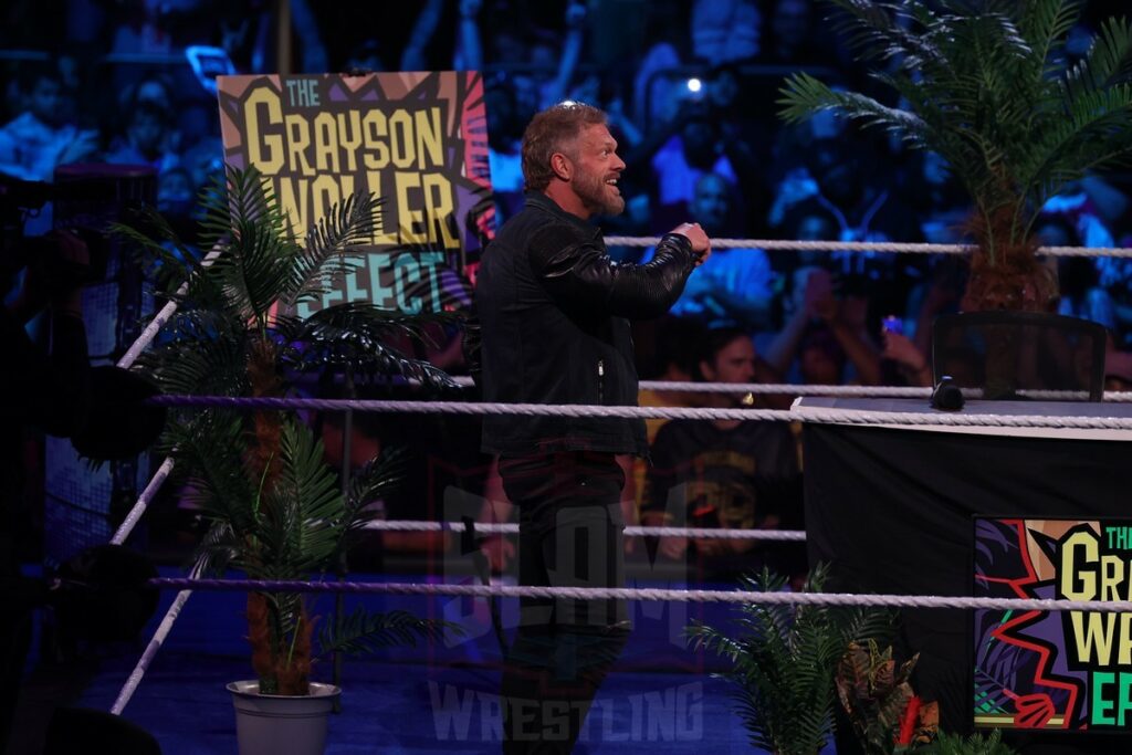 The Grayson Waller Effect with Edge at WWE Smackdown at Madison Square Garden, in New York City, on Friday, July 7, 2023. Photo by George Tahinos, georgetahinos.smugmug.com