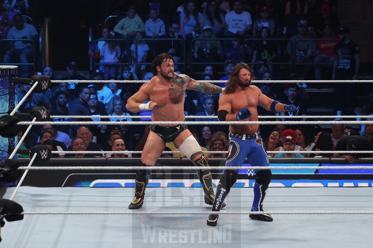 AJ Styles vs. Karrion Kross at WWE Smackdown at Madison Square Garden, in New York City, on Friday, July 7, 2023. Photo by George Tahinos, georgetahinos.smugmug.com