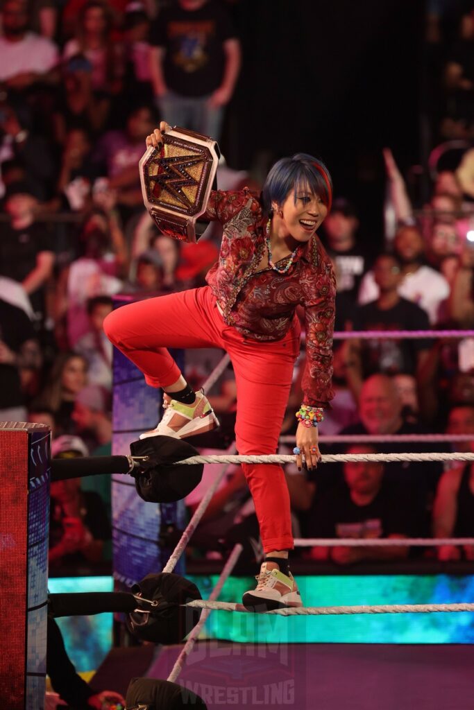 An Asuka interview at WWE Smackdown at Madison Square Garden, in New York City, on Friday, July 7, 2023. Photo by George Tahinos, georgetahinos.smugmug.com