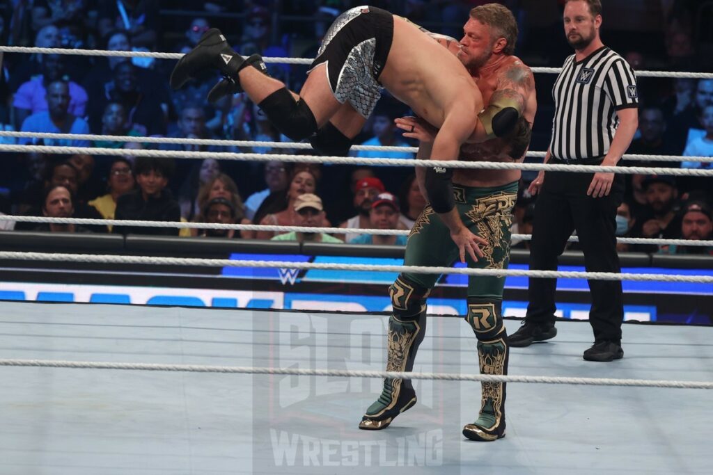 Edge vs. Grayson Waller at WWE Smackdown at Madison Square Garden, in New York City, on Friday, July 7, 2023. Photo by George Tahinos, georgetahinos.smugmug.com