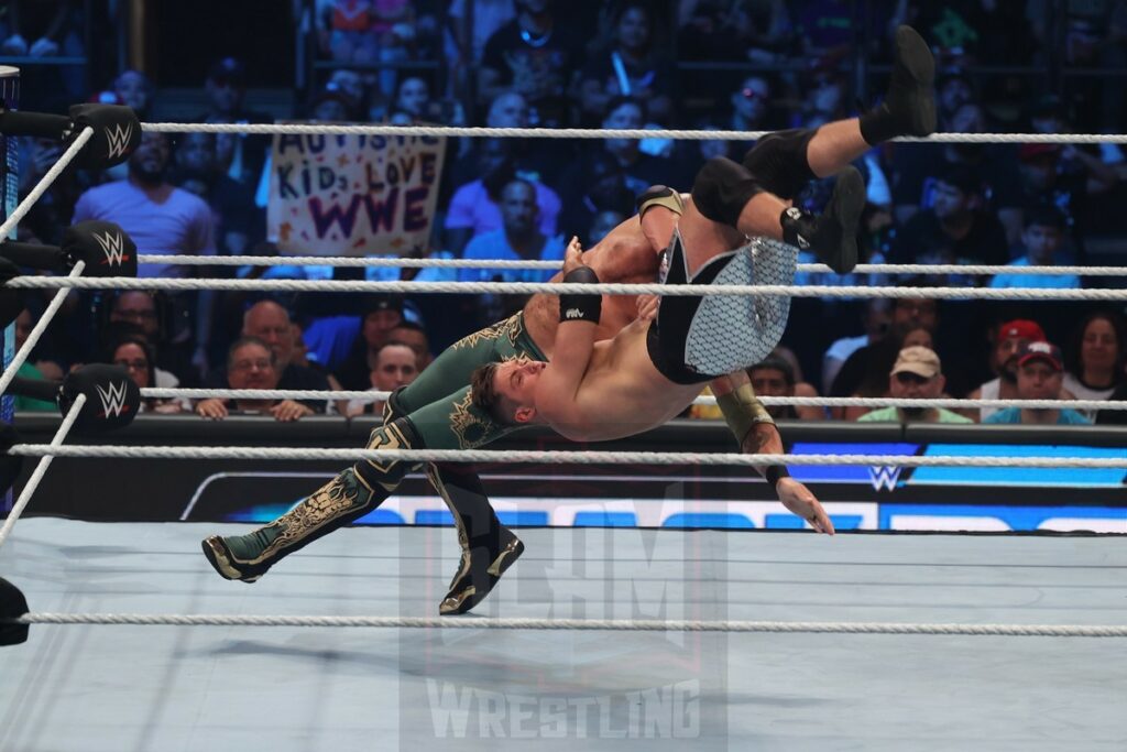 Edge vs. Grayson Waller at WWE Smackdown at Madison Square Garden, in New York City, on Friday, July 7, 2023. Photo by George Tahinos, georgetahinos.smugmug.com