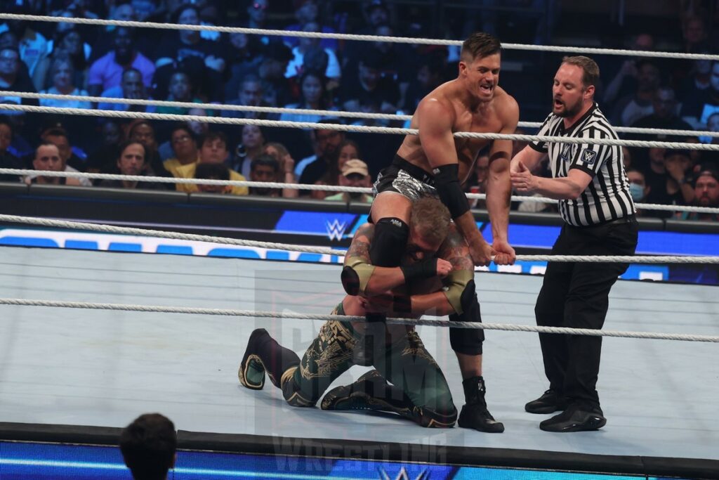 Edge vs. Grayson Waller at WWE Smackdown at Madison Square Garden, in New York City, on Friday, July 7, 2023. Photo by George Tahinos, georgetahinos.smugmug.com