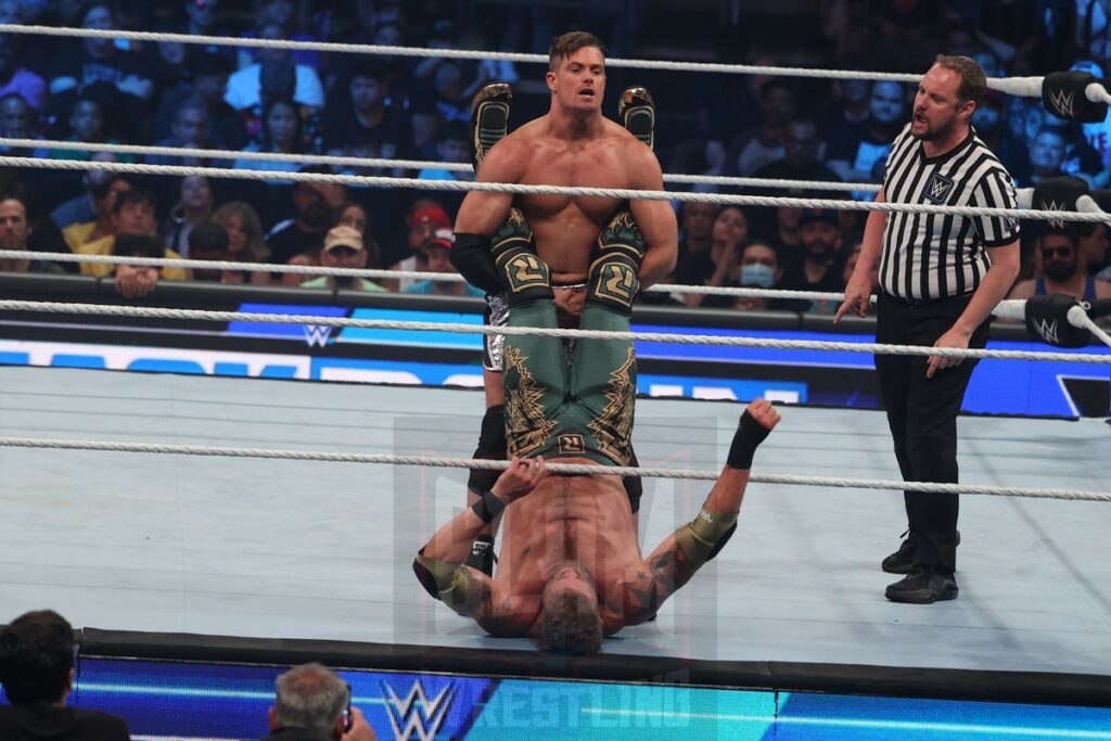 Edge vs. Grayson Waller at WWE Smackdown at Madison Square Garden, in New York City, on Friday, July 7, 2023. Photo by George Tahinos, georgetahinos.smugmug.com