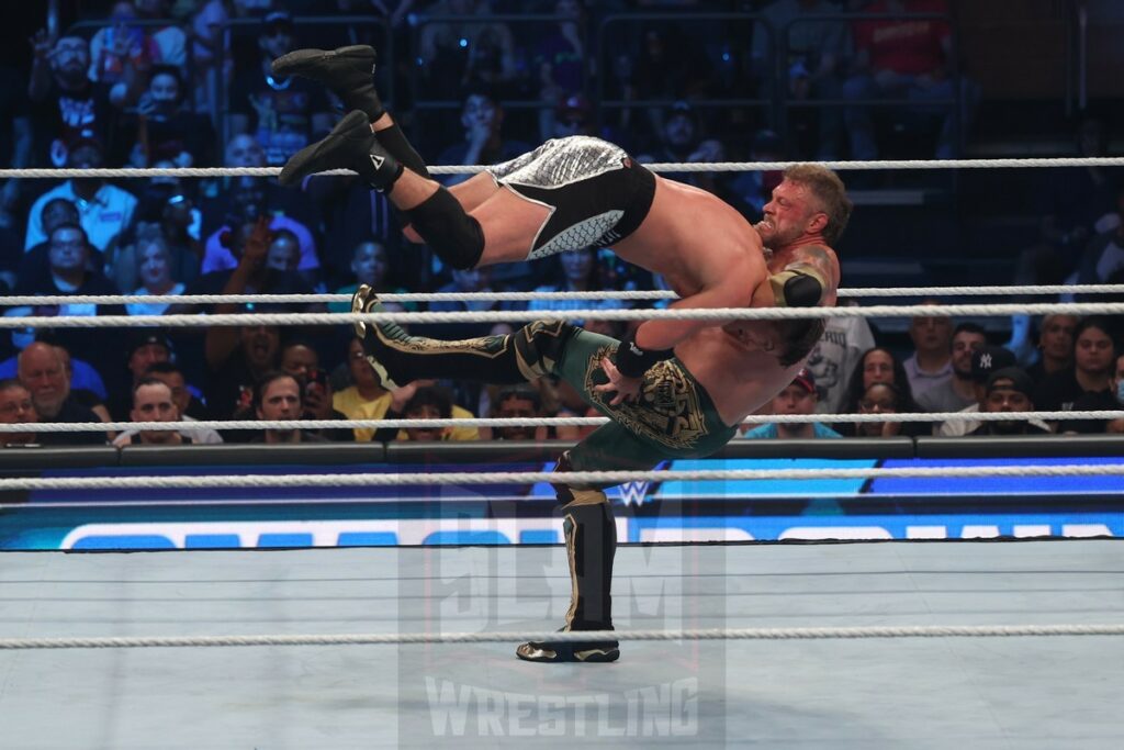 Edge vs. Grayson Waller at WWE Smackdown at Madison Square Garden, in New York City, on Friday, July 7, 2023. Photo by George Tahinos, georgetahinos.smugmug.com