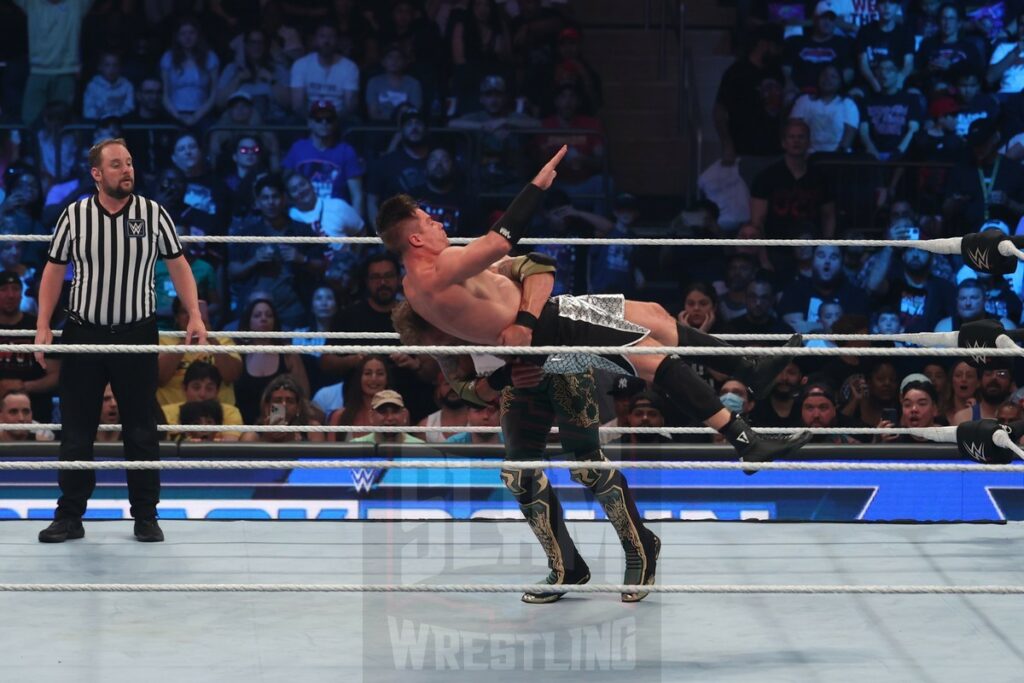 Edge vs. Grayson Waller at WWE Smackdown at Madison Square Garden, in New York City, on Friday, July 7, 2023. Photo by George Tahinos, georgetahinos.smugmug.com