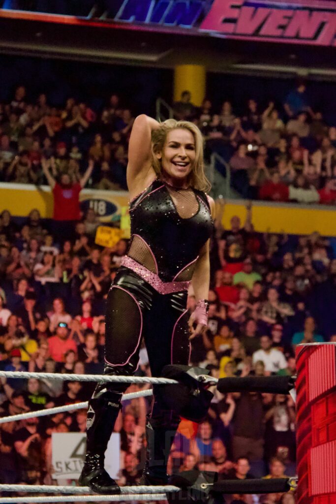 Natalya at the KeyBank Center in Buffalo, New York, on Monday, July 10, 2023, as WWE presented Monday Night Raw. Photo by Steve Argintaru, Twitter: @stevetsn Instagram: @stevetsn