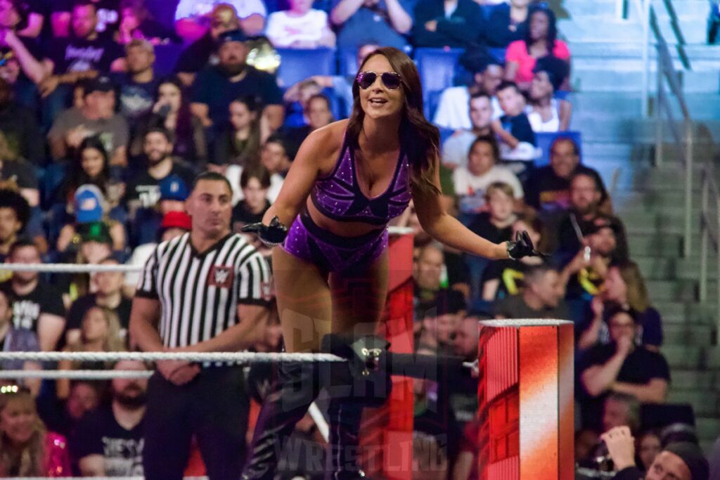 Emma at the KeyBank Center in Buffalo, New York, on Monday, July 10, 2023, as WWE presented Monday Night Raw. Photo by Steve Argintaru, Twitter: @stevetsn Instagram: @stevetsn