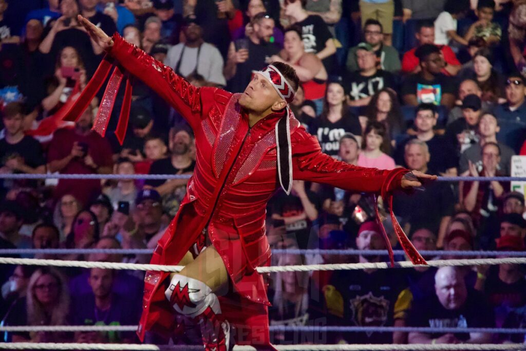 The Miz at the KeyBank Center in Buffalo, New York, on Monday, July 10, 2023, as WWE presented Monday Night Raw. Photo by Steve Argintaru, Twitter: @stevetsn Instagram: @stevetsn