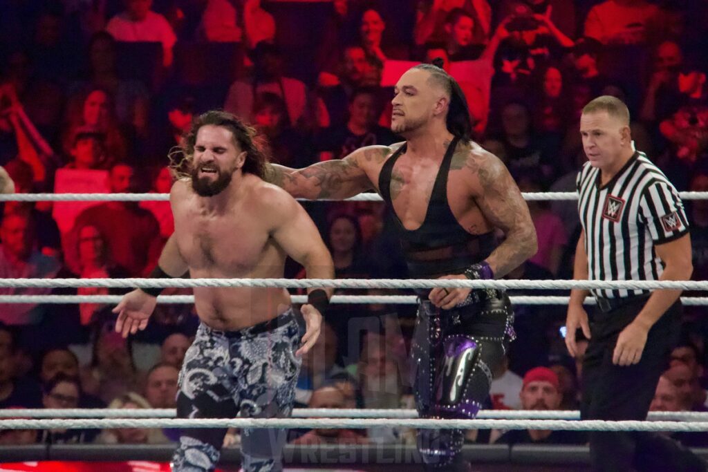 Judgement Day Vs. Seth Rollins, Sami Zayn & Kevin Owens at the KeyBank Center in Buffalo, New York, on Monday, July 10, 2023, as WWE presented Monday Night Raw. Photo by Steve Argintaru, Twitter: @stevetsn Instagram: @stevetsn