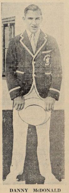 Danny McDonald on the 1928 Canadian Olympic team.