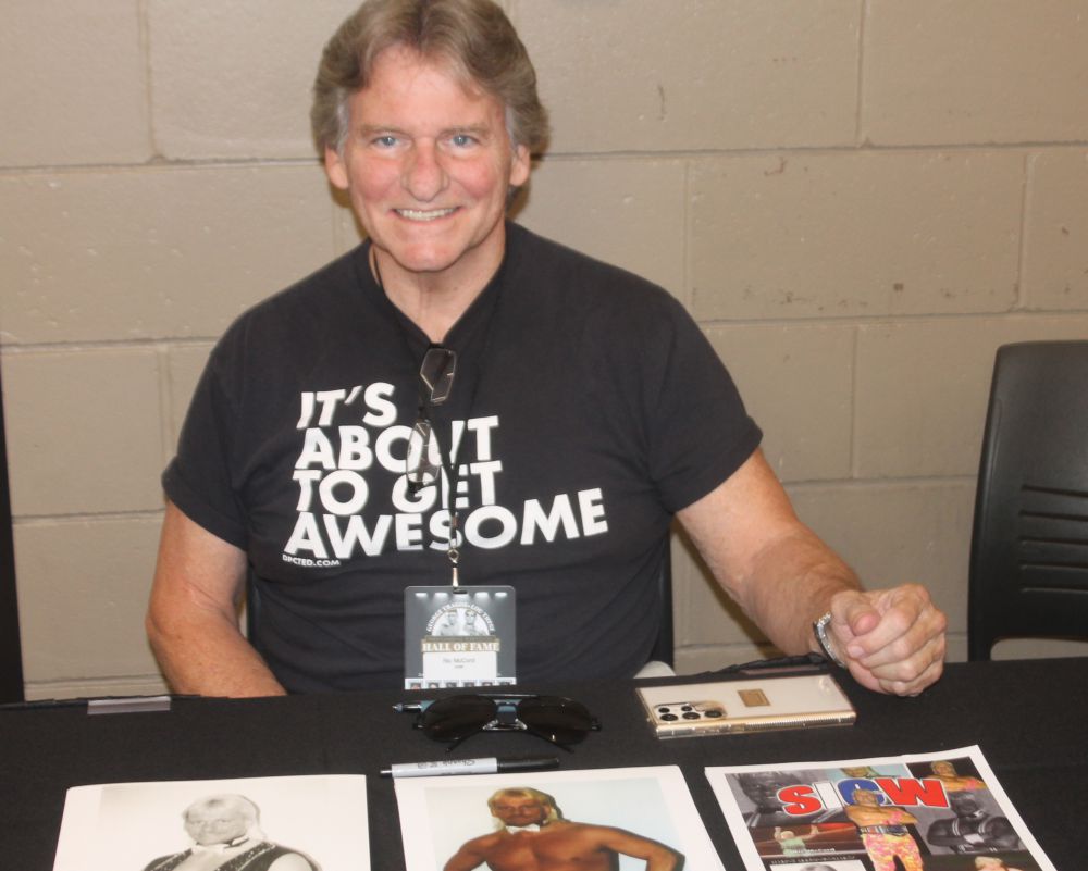 Ric McCord at the Wrestling Hall of Fame induction weekend on Friday, July 21, 2023 in Waterloo, Iowa. Photo by Greg Oliver