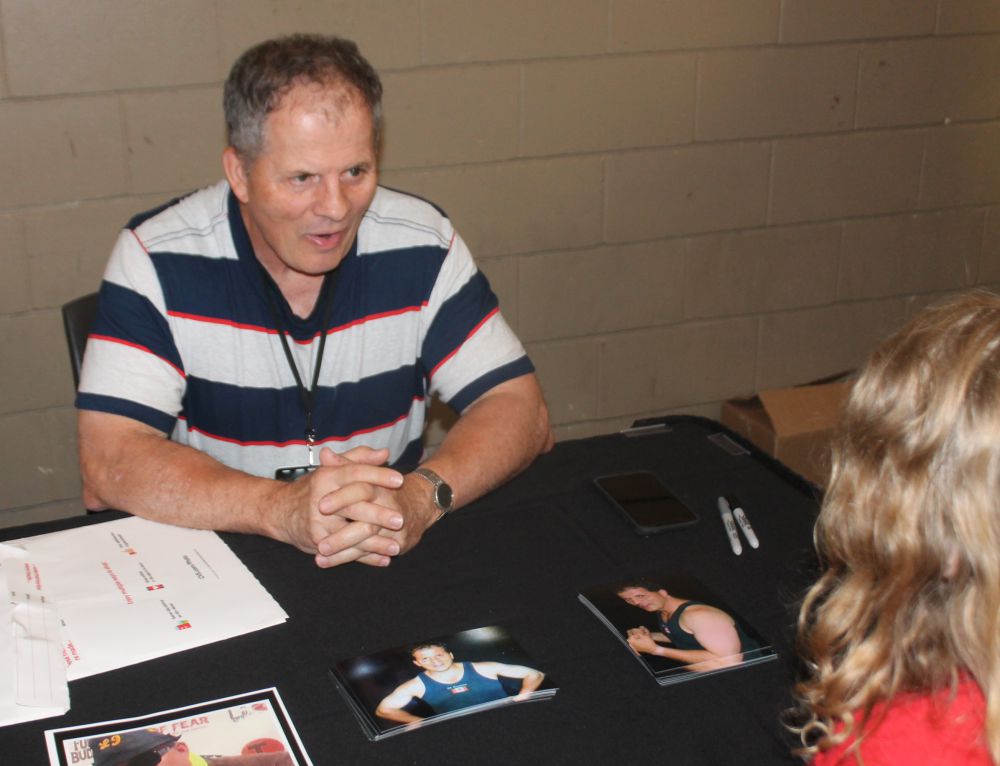 Ross Hart at the Tragos/Thesz Professional Wrestling Hall of Fame induction weekend on Friday, July 21, 2023 in Waterloo, Iowa. Photo by Greg Oliver