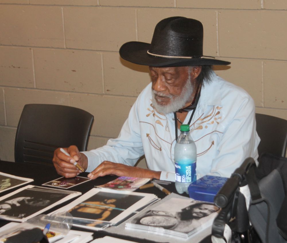 Thunderbolt Patterson at the Wrestling Hall of Fame induction weekend on Friday, July 21, 2023 in Waterloo, Iowa. Photo by Greg Oliver