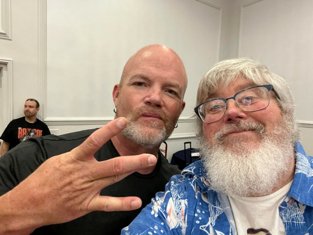 CW Anderson and Greg "Count Grog" Mosorjak at The Gathering in Charlotte, NC, on Saturday, August 5, 2023. Photo by Greg "Count Grog" Mosorjak