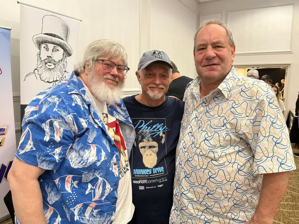 Greg "Count Grog" Mosorjak, Dale Spear and Scott Romer at The Gathering in Charlotte, NC, on Saturday, August 5, 2023. Photo by Greg "Count Grog" Mosorjak